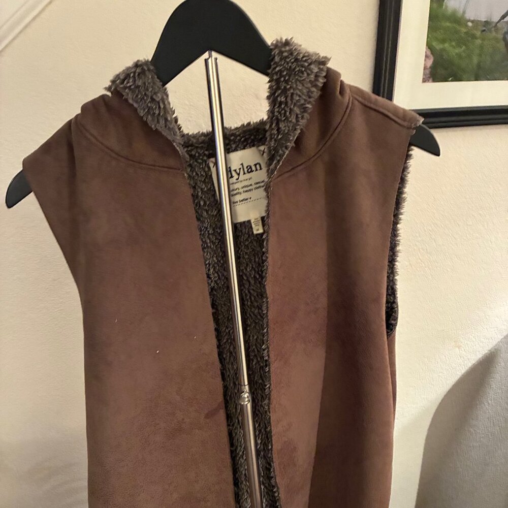True Grit Brown Fleece-Lined Vest